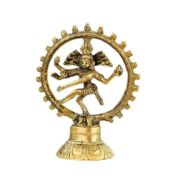 Shiva Nataraj brass monochrome 20cm 